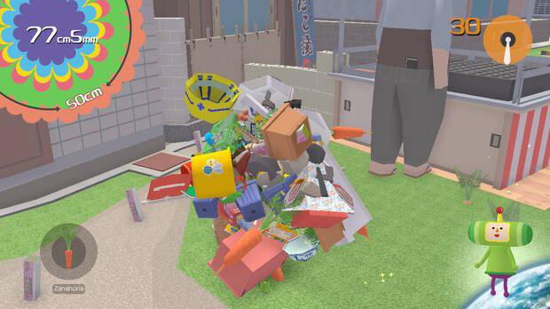 A medida que atrapamos objetos con el katamari, �ste va creciendo de manera progresiva.