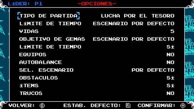 La cantidad de opciones para personalizar las partidas es más que considerable.