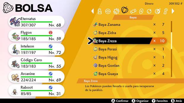 Pokémon Espada y Escudo guía - aumentar el nivel de amistad con las bayas