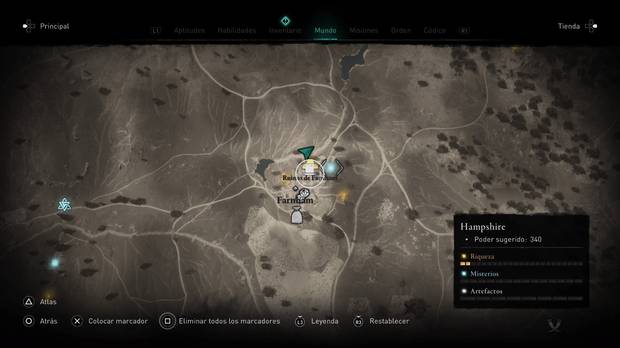 AC Valhalla - Mapa del tesoro 20: ubicación