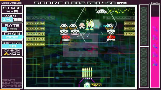 Para nosotros el gran 'Space Invaders Extreme' es el plato fuerte de esta colecci�n que incluye tres t�tulos distintos. Adicci�n en estado puro.