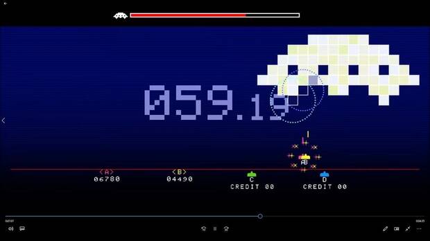 La versi�n de 'Space Invaders' llamada 'Gigamax 4 SE' resulta muy curiosa y bastante adictiva� siempre que juguemos acompa�ados, porque en solitario pierde mucho.