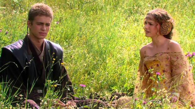 Padm� y Anakin en Naboo durante 'El ataque de los clones'