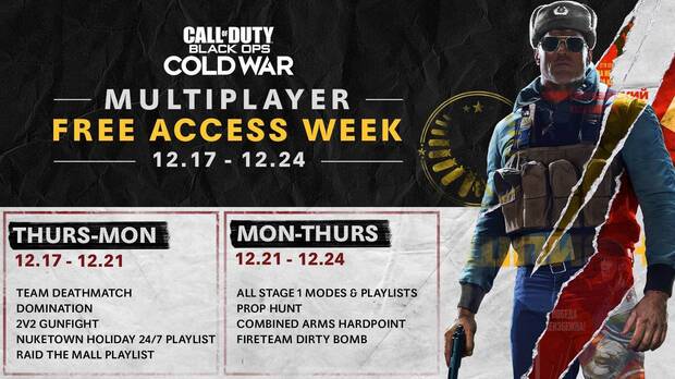 Multijugador de COD: Black Ops Cold War de acceso gratuito