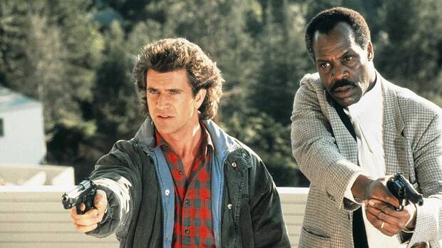 Mel Gibson y Danny Glover en 'Arma Letal'