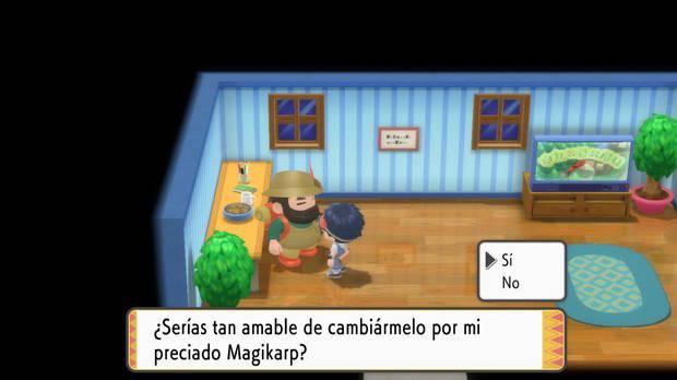 Pokémon Diamante Brillante y Pokémon Perla Reluciente - Intercambio de Magikarp (alemán) en la Ruta 226
