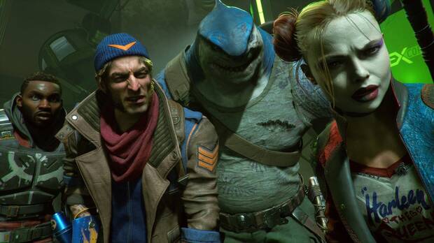 El Escuadr�n Suicida de Rocksteady al completo, siempre con un toque de humor presente.