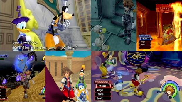 Capturas del primer Kingdom Hearts.