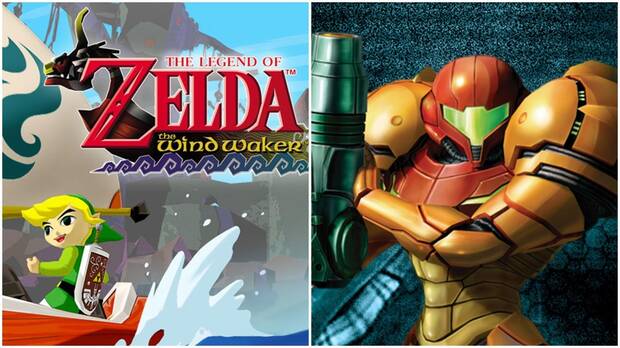 Portadas de The Legend of Zelda: Wind Waker y Metroid Prime.