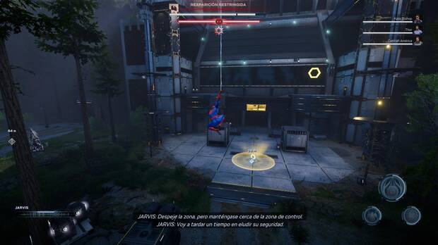 Spider-Man es ideal para recorrer grandes espacios abiertos.