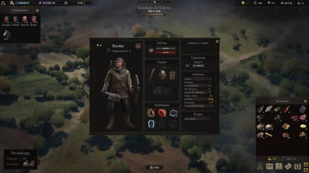 M�s all� de combatir y vivir aventuras tambi�n deberemos gestionar nuestro grupo de mercenarios, pagarles, alimentarles, vigilar que la moral est� alta...