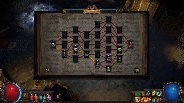 En este roguelike dentro de Path of Exile deberemos de trazar un camino evaluando las amenazas y recompensas de cada sala antes de visitarlas.