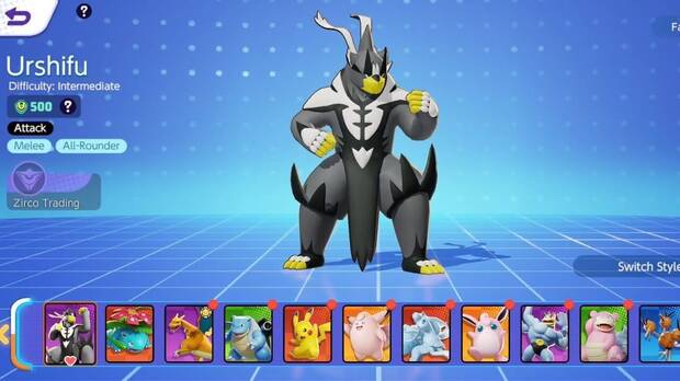 Pokémon Unite - Datos básicos de Urshifu