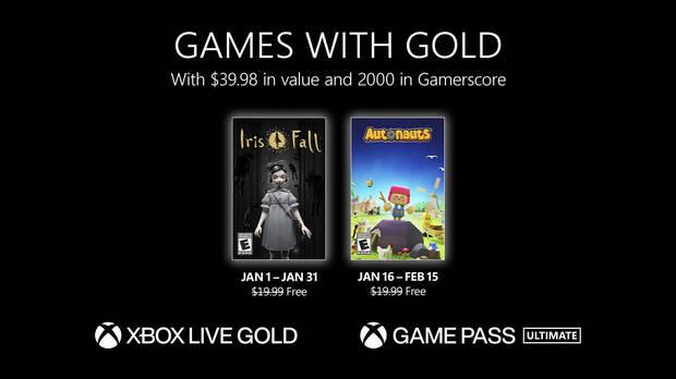 Juegos con Gold gratis para enero de 2023 en Xbox