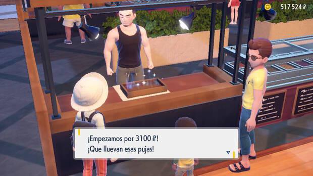 Pokémon Escarlata y Púrpura - Todos los objetos que aparecen en las subastas