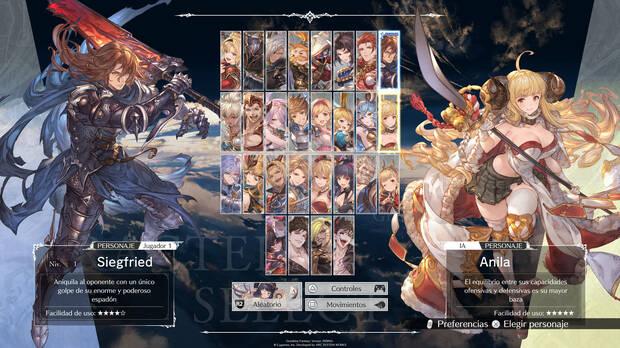 La plantilla de 'Granblue Fantasy Versus: Rising' recoge los luchadores DLC del primer 'Versus' e incorpora cuatro nuevos. En un futuro recibirá más personajes.