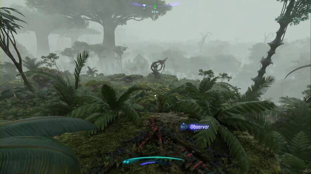 Avatar: Frontiers of Pandora - Tótems Sarentu en el Bosque de Kinglor: punto desde el que observar el tótem Sarentu #2 del Bosque de Kinglor