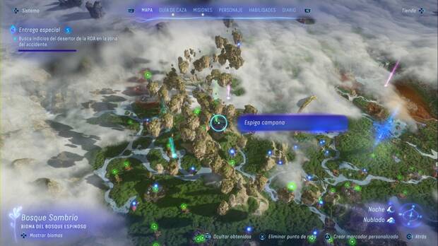 Avatar: Frontiers of Pandora - Espigas campana: Espiga campana #22 bajo las islas flotantes del Bosque Sombrío