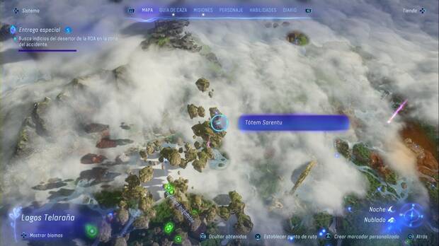 Avatar: Frontiers of Pandora - Tótems Sarentu en el Bosque de Kinglor: Tótem en la parte nordeste de las islas flotantes del Bosque Sombrío