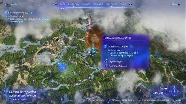 Avatar: Frontiers of Pandora - Un remanso de paz: ubicación de la misión