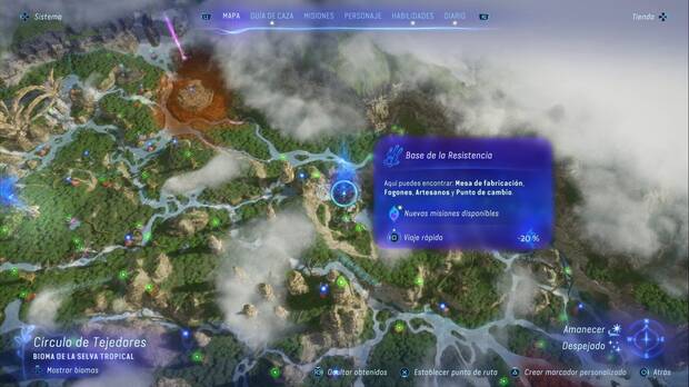 Avatar: Frontiers of Pandora - La construcción de un hogar: punto donde activar la misión