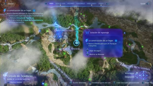 Avatar: Frontiers of Pandora - La construcción de un hogar: ubicación del primer objetivo de la misión