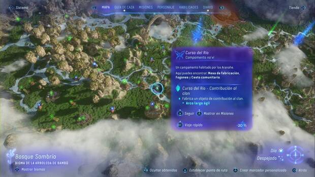 Avatar: Frontiers of Pandora - El sonido de la noche: ubicación de la misión