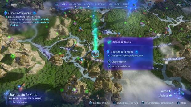 Avatar: Frontiers of Pandora - El sonido de la noche: ubicación del primer objetivo