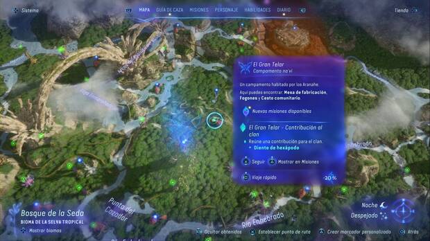 Avatar: Frontiers of Pandora - Una comida y un recuerdo: ubicación de la misión