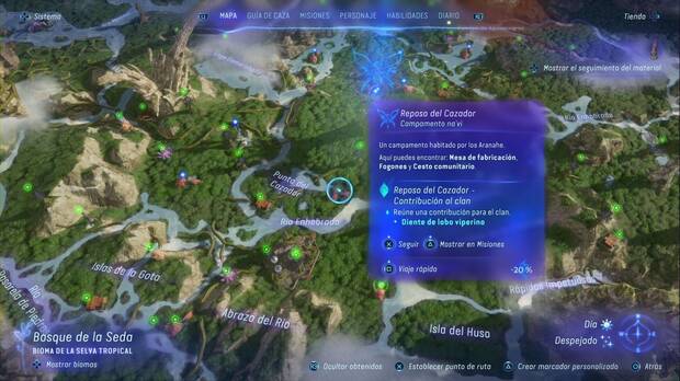 Avatar: Frontiers of Pandora - Contribuciones con la comunidad Aranahe: Reposo del Cazador