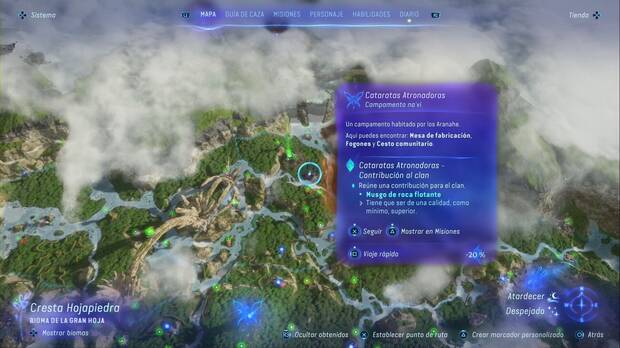 Avatar: Frontiers of Pandora - Contribuciones con la comunidad Aranahe: Cataratas Atronadoras