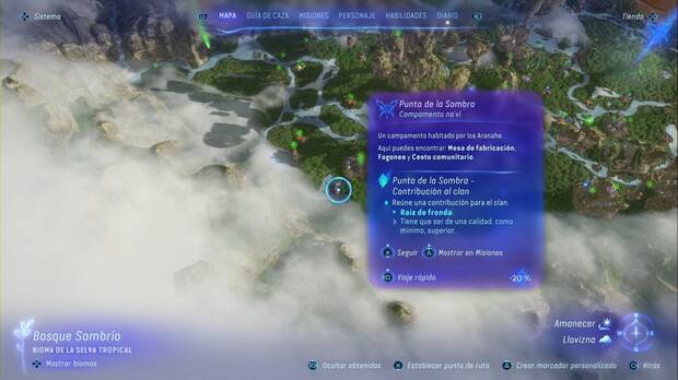 Avatar: Frontiers of Pandora - Contribuciones con la comunidad Aranahe: Punta de la Sombra
