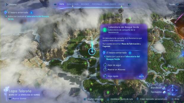 Avatar: Frontiers of Pandora - El tesoro enterrado: laboratorio del Bosque Verde