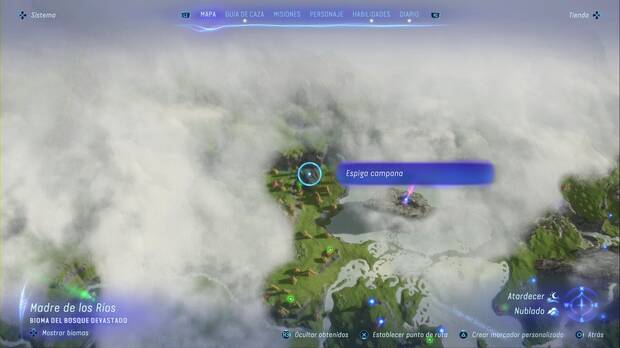 Avatar: Frontiers of Pandora - Espigas campana de las Llanuras Altas: ubicación de la Espiga campana #15