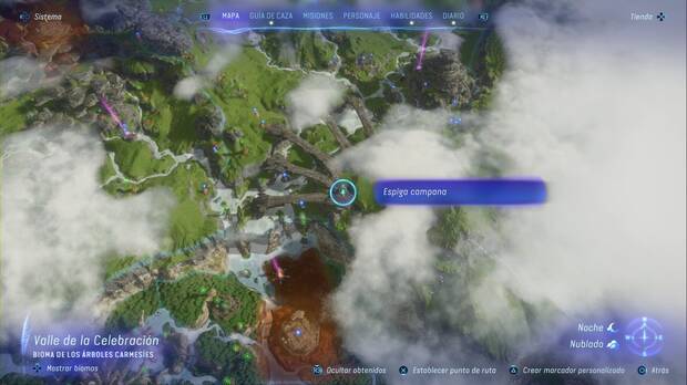 Avatar: Frontiers of Pandora - Espigas campana de las Llanuras Altas: ubicación de la Espiga campana #2