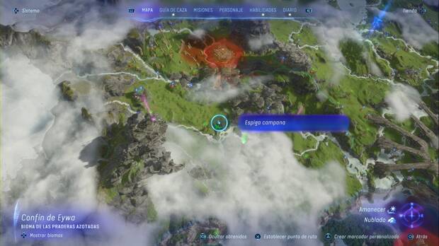 Avatar: Frontiers of Pandora - Espigas campana de las Llanuras Altas: ubicación de la Espiga campana #6