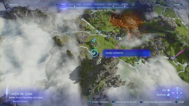 Avatar: Frontiers of Pandora - Espigas campana de las Llanuras Altas: ubicación de la Espiga campana #7