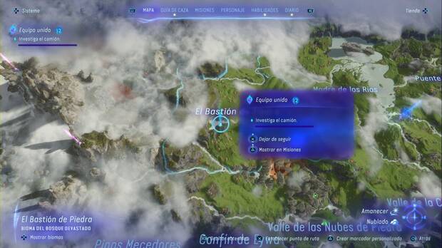 Avatar: Frontiers of Pandora - Equipo unido: ubicación de la misión