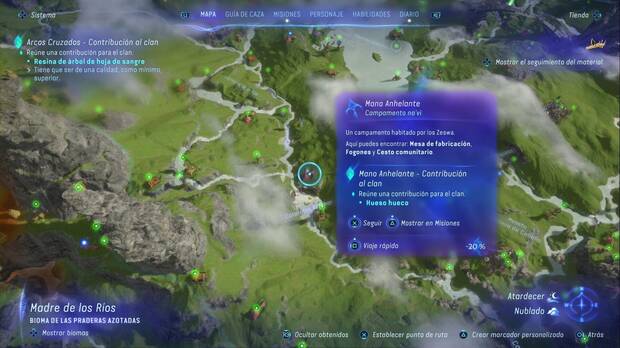 Avatar: Frontiers of Pandora - Campamentos na'vi: Mano Anhelante