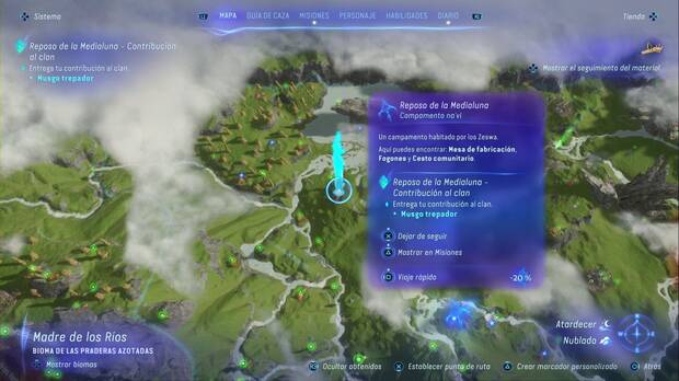 Avatar: Frontiers of Pandora - Campamentos na'vi: Reposo de la Medialuna