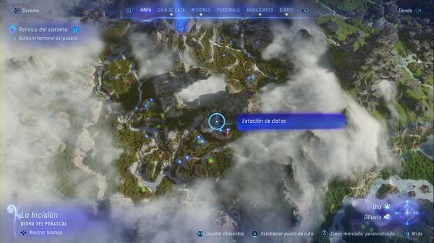 Avatar: Frontiers of Pandora - Estaciones de datos del Bosque Nublado: ubicación de la estación de datos #2