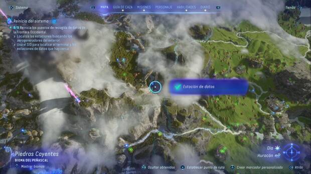 Avatar: Frontiers of Pandora - Estaciones de datos del Bosque Nublado: ubicación de la estación de datos #3