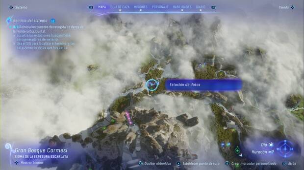 Avatar: Frontiers of Pandora - Estaciones de datos del Bosque Nublado: ubicación de la estación de datos #4