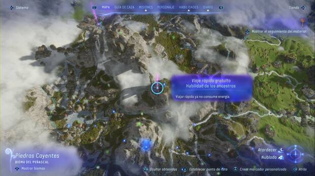 Avatar: Frontiers of Pandora - Habilidades ancestrales: ubicación de Viaje rápido gratuito