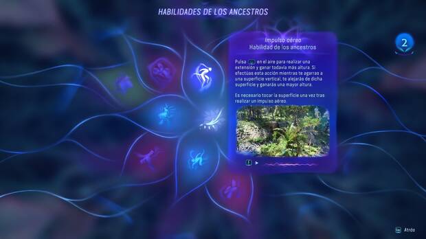 Hay �rboles de habilidades, pero tambi�n habilidades �nicas que se desbloquean encontrando unas flores concretas e interactuando con ellas tras resolver puzles.