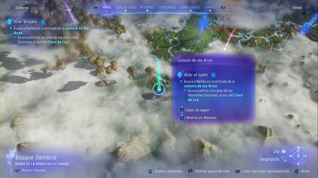 Avatar: Frontiers of Pandora - Alzar el vuelo: ubicacin de la colonia de los Ikran