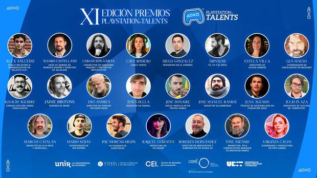 Jurado de los premios PlayStation Talents.