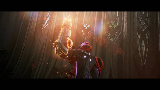 Metroid Prime 4: Beyond - Secuencia en la que Samus activa el Disparo ígneo