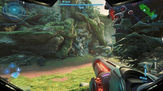 Metroid Prime 4: Beyond - Expansiones elementales, formación inflamable en la Sedna selvática que permite llegar a la primera expansión elemental