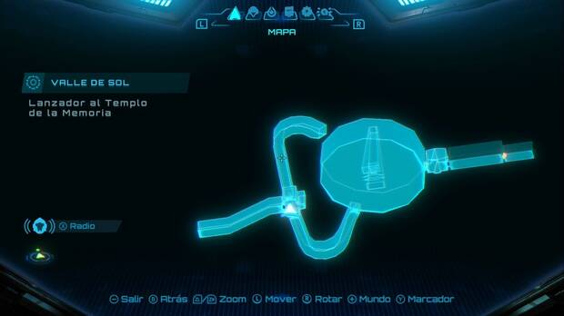 Metroid Prime 4: Beyond - Espesura Iracunda (II), pasillo al norte del túnel del Templo de la Mermoria